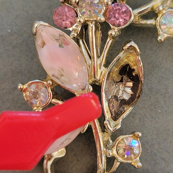 Pink & Silver Metal Bracelet ~ Pretty! *Missing a Stone* ~ GUC ~ Vintage? - Picture 15 of 15